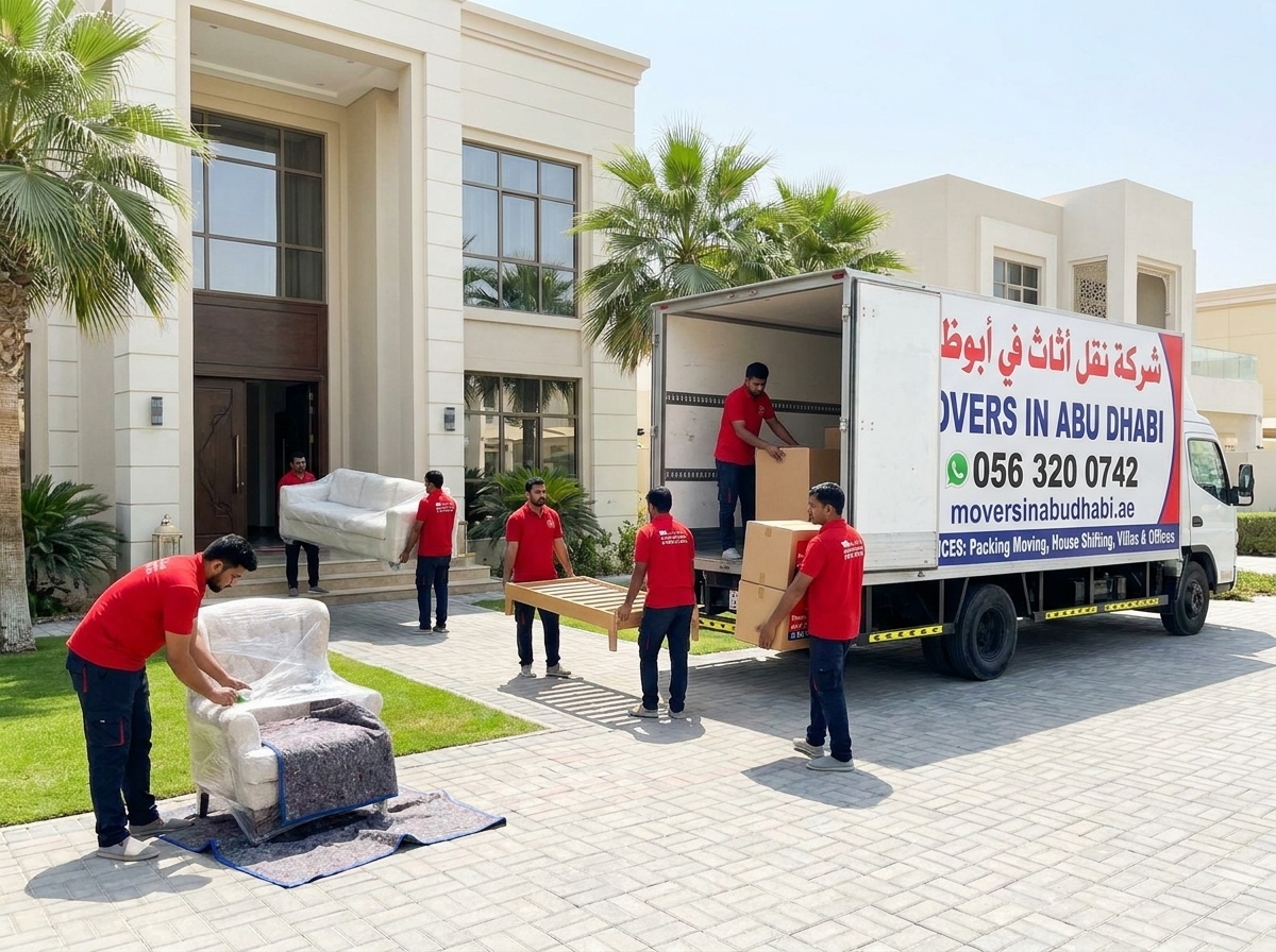 Villa movers in Abu Dhabi with luxury furniture